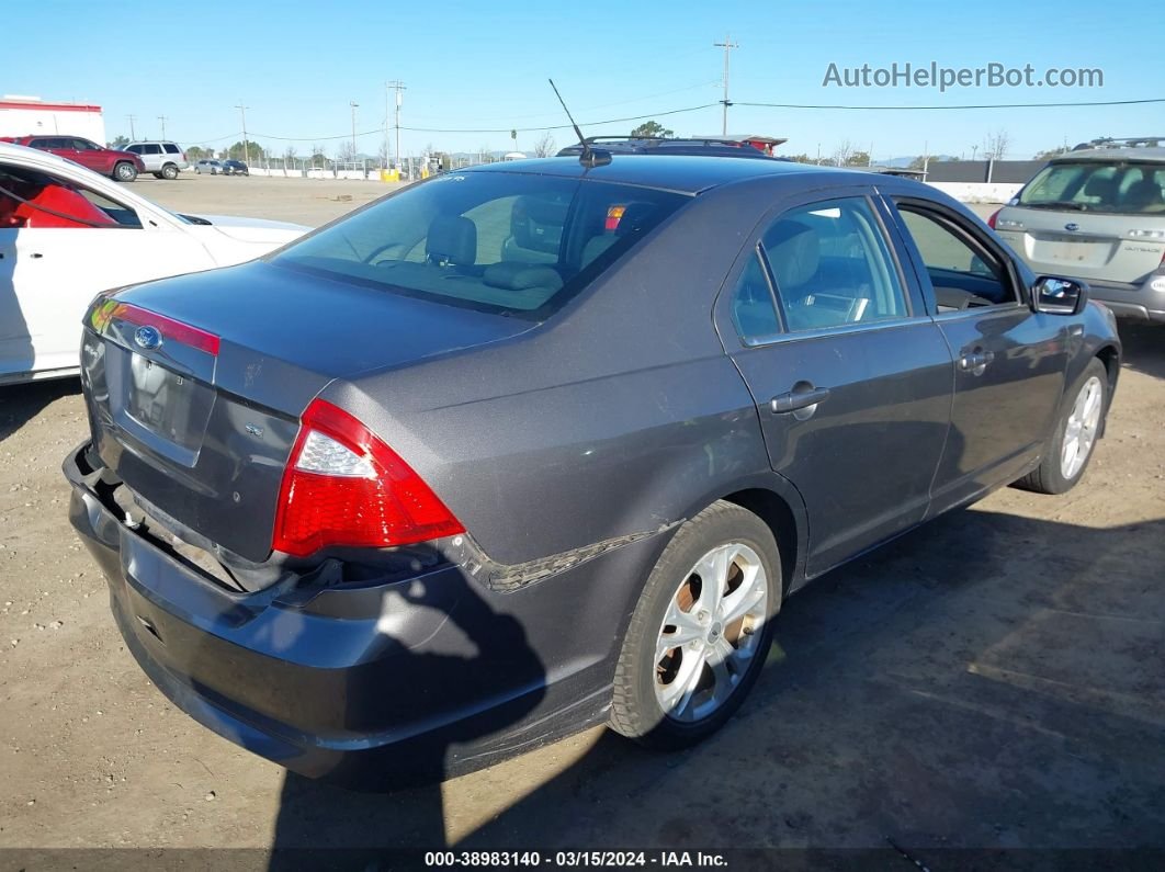 2012 Ford Fusion Se Gray vin: 3FAHP0HA0CR328248