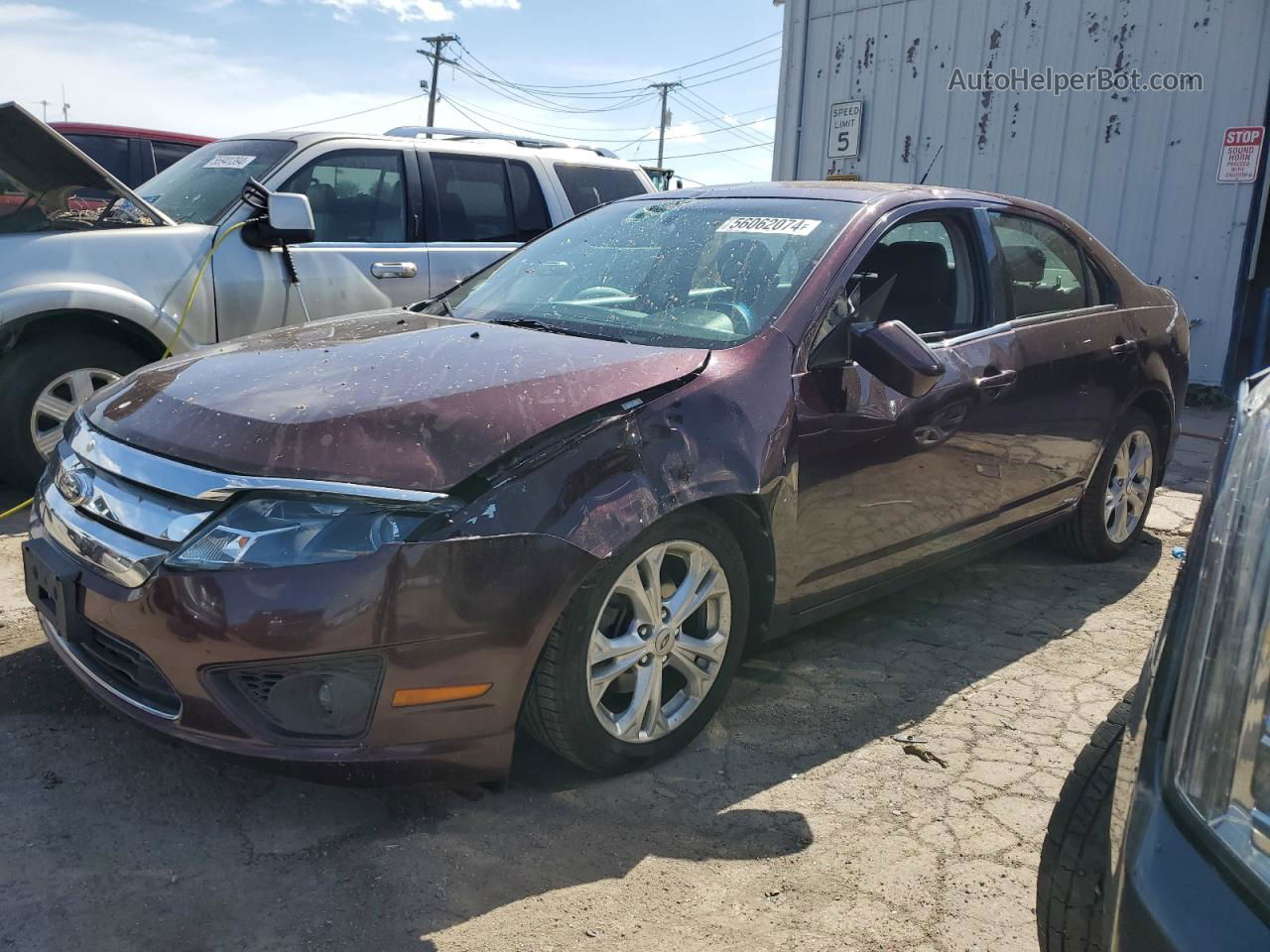 2012 Ford Fusion Se Purple vin: 3FAHP0HA0CR391026