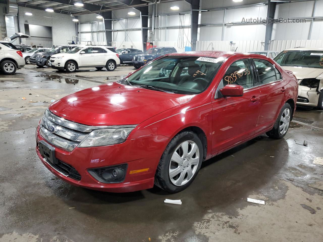 2010 Ford Fusion Se Red vin: 3FAHP0HA1AR107318