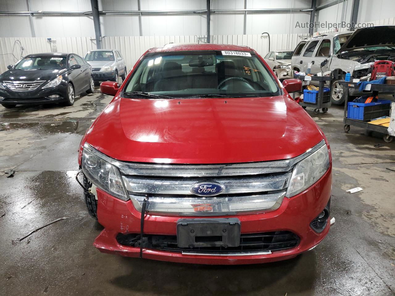 2010 Ford Fusion Se Red vin: 3FAHP0HA1AR107318