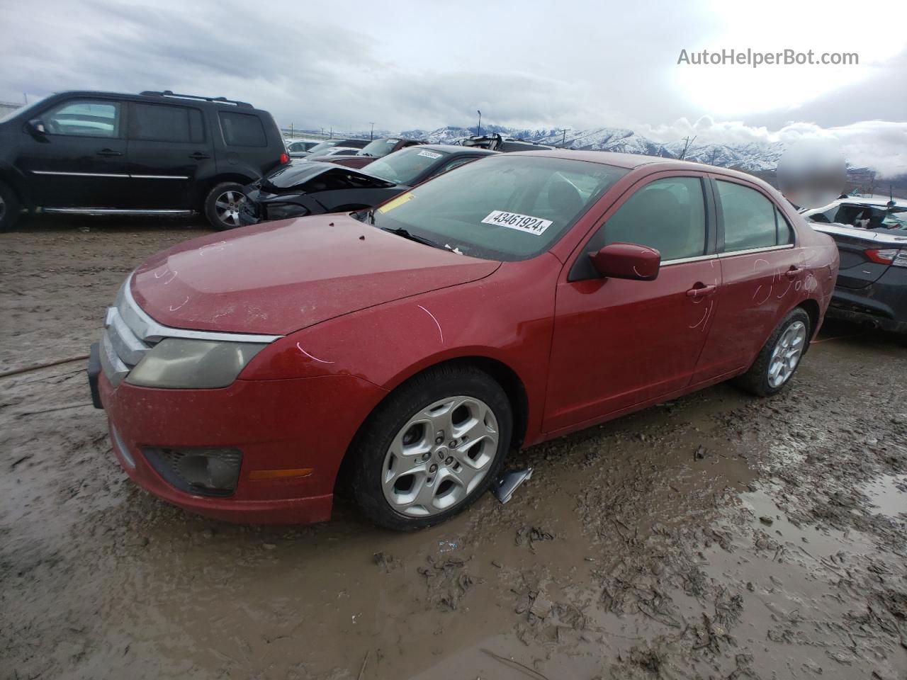 2010 Ford Fusion Se Red vin: 3FAHP0HA1AR215406