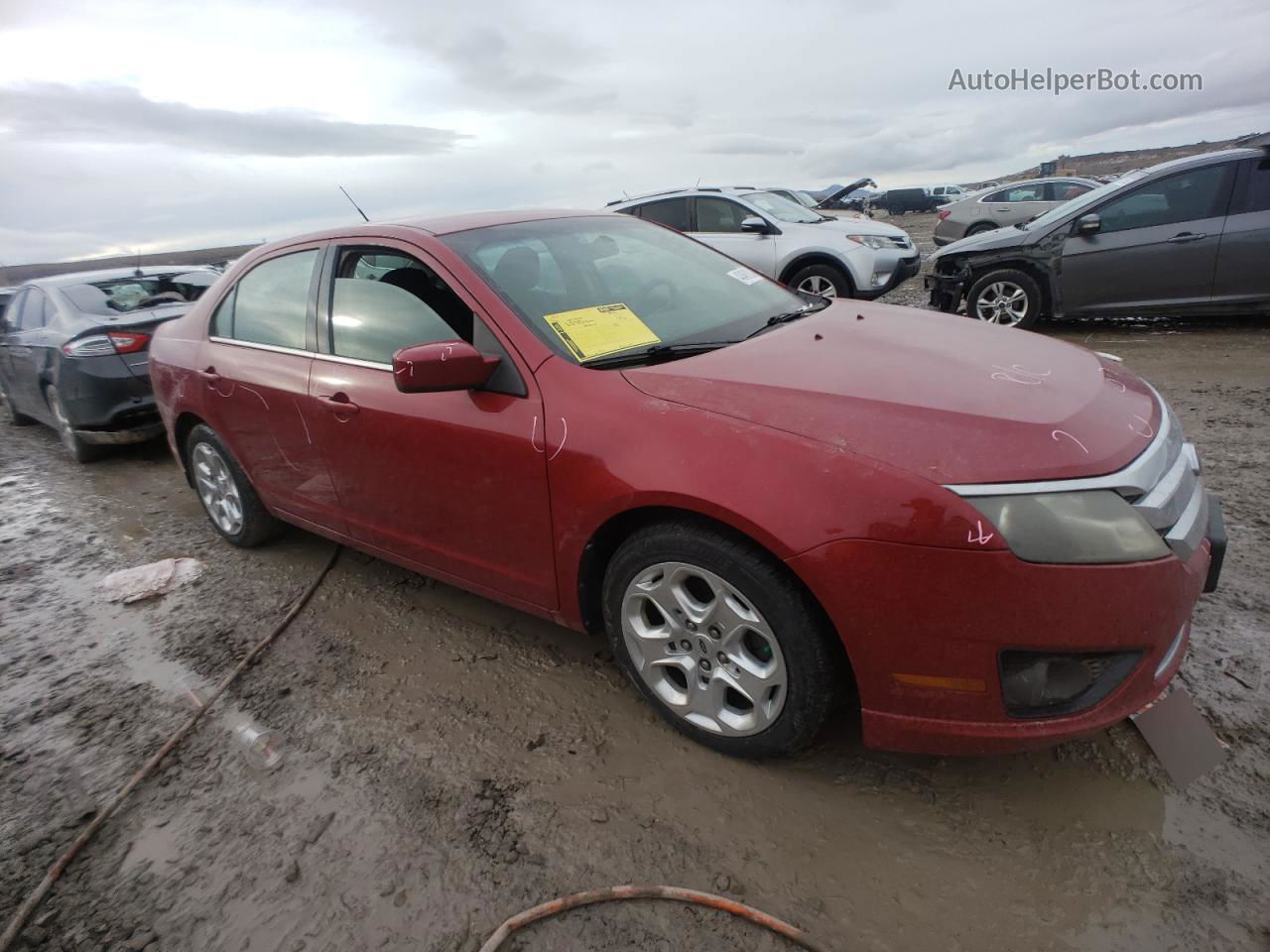 2010 Ford Fusion Se Red vin: 3FAHP0HA1AR215406