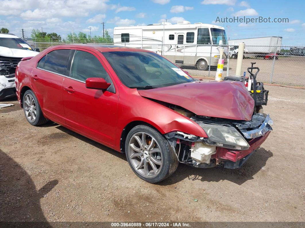 2010 Ford Fusion Se Red vin: 3FAHP0HA1AR305820