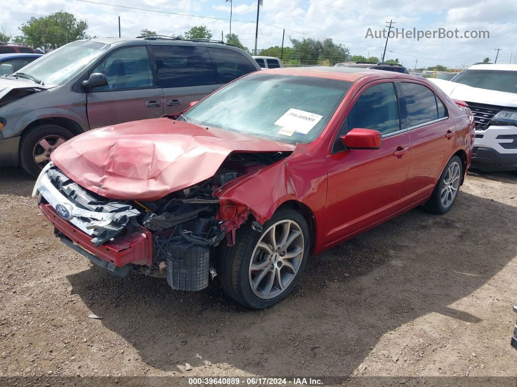 2010 Ford Fusion Se Red vin: 3FAHP0HA1AR305820