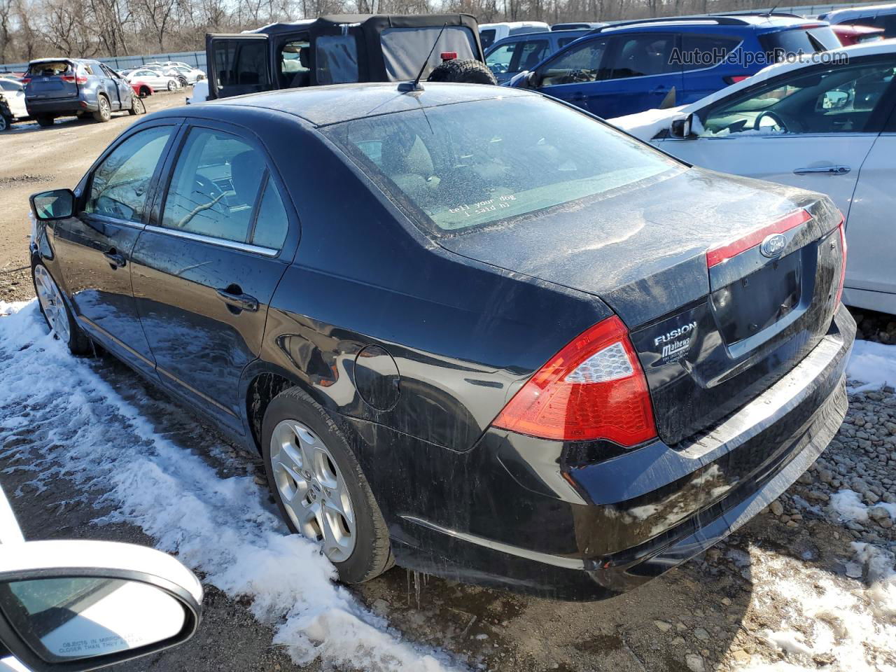 2010 Ford Fusion Se Black vin: 3FAHP0HA1AR342057