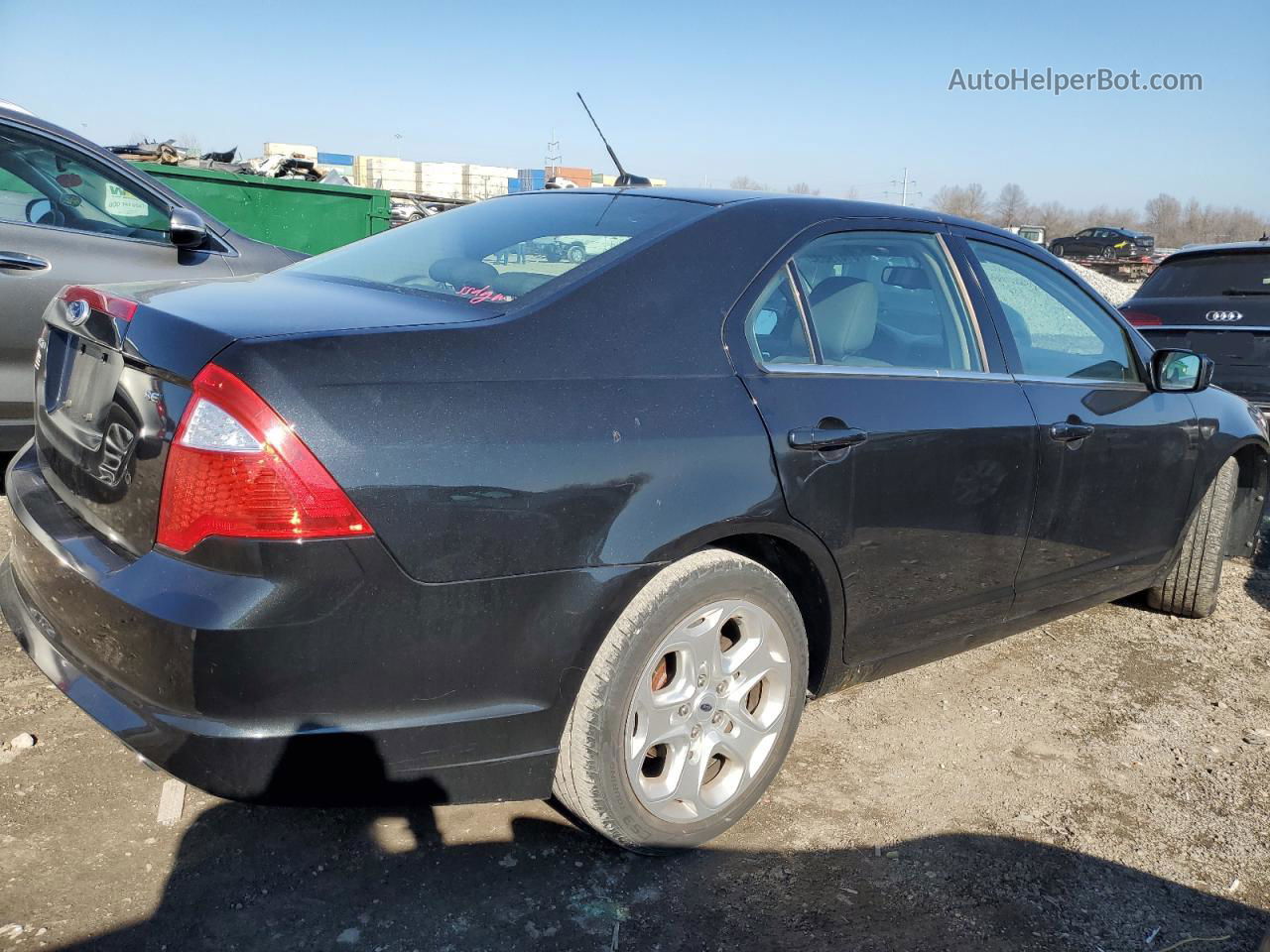 2010 Ford Fusion Se Black vin: 3FAHP0HA1AR342057