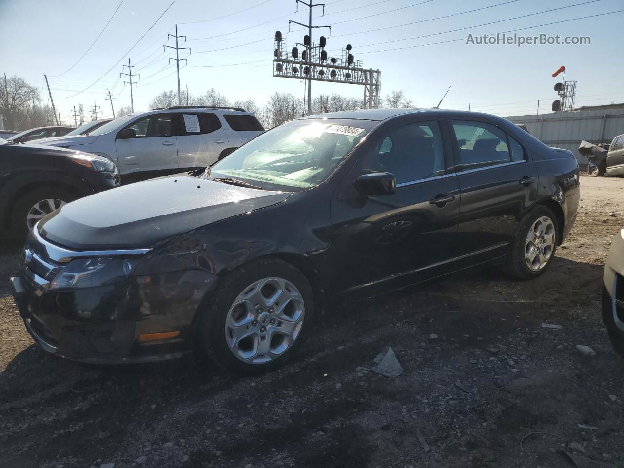 2010 Ford Fusion Se Black vin: 3FAHP0HA1AR342057