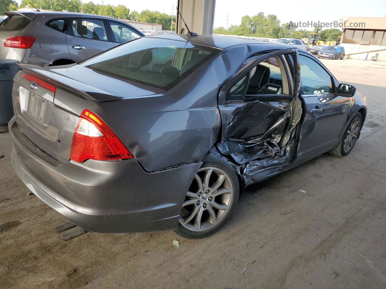 2012 Ford Fusion Se Gray vin: 3FAHP0HA1CR112523