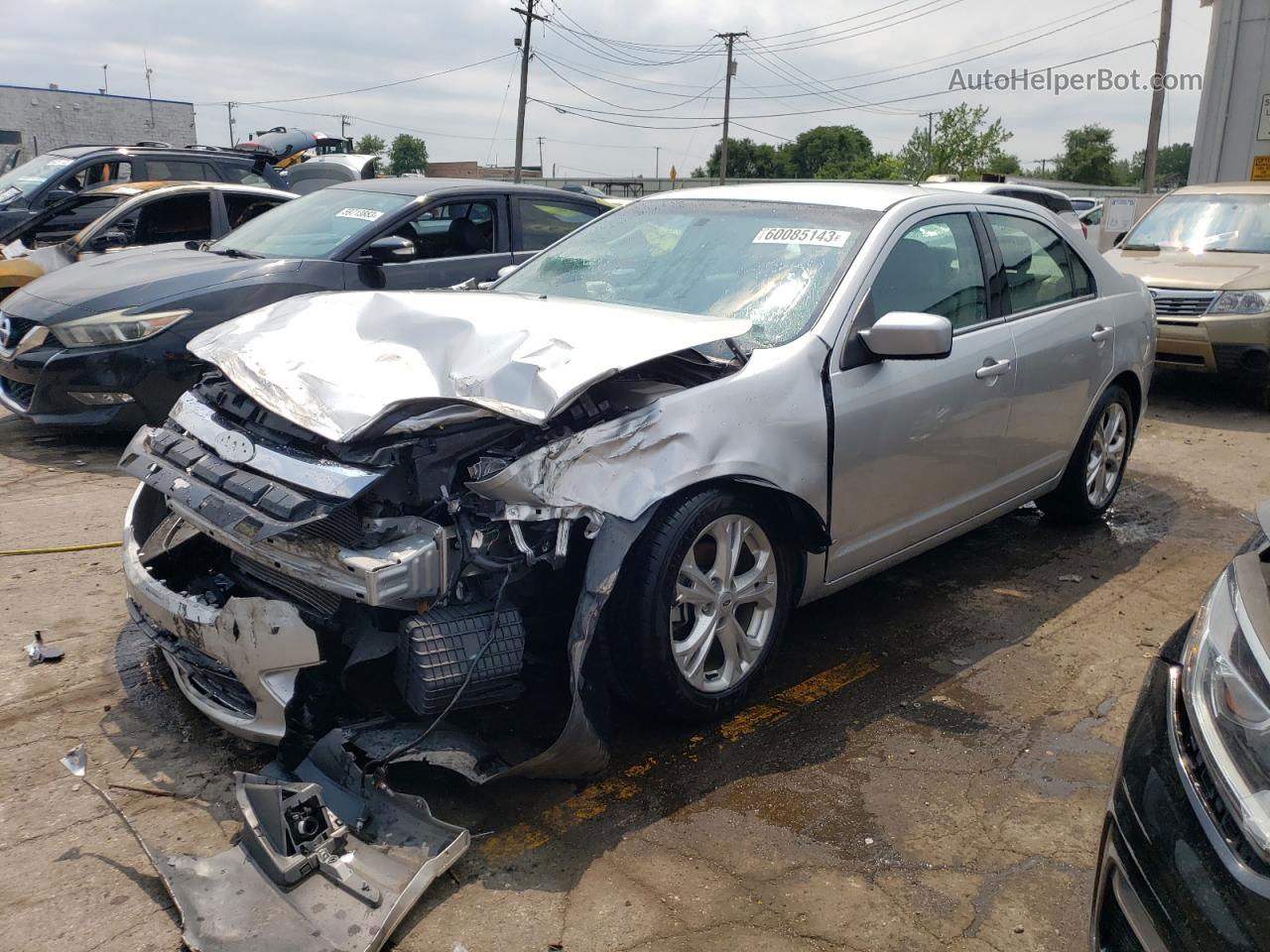 2012 Ford Fusion Se Silver vin: 3FAHP0HA1CR117706