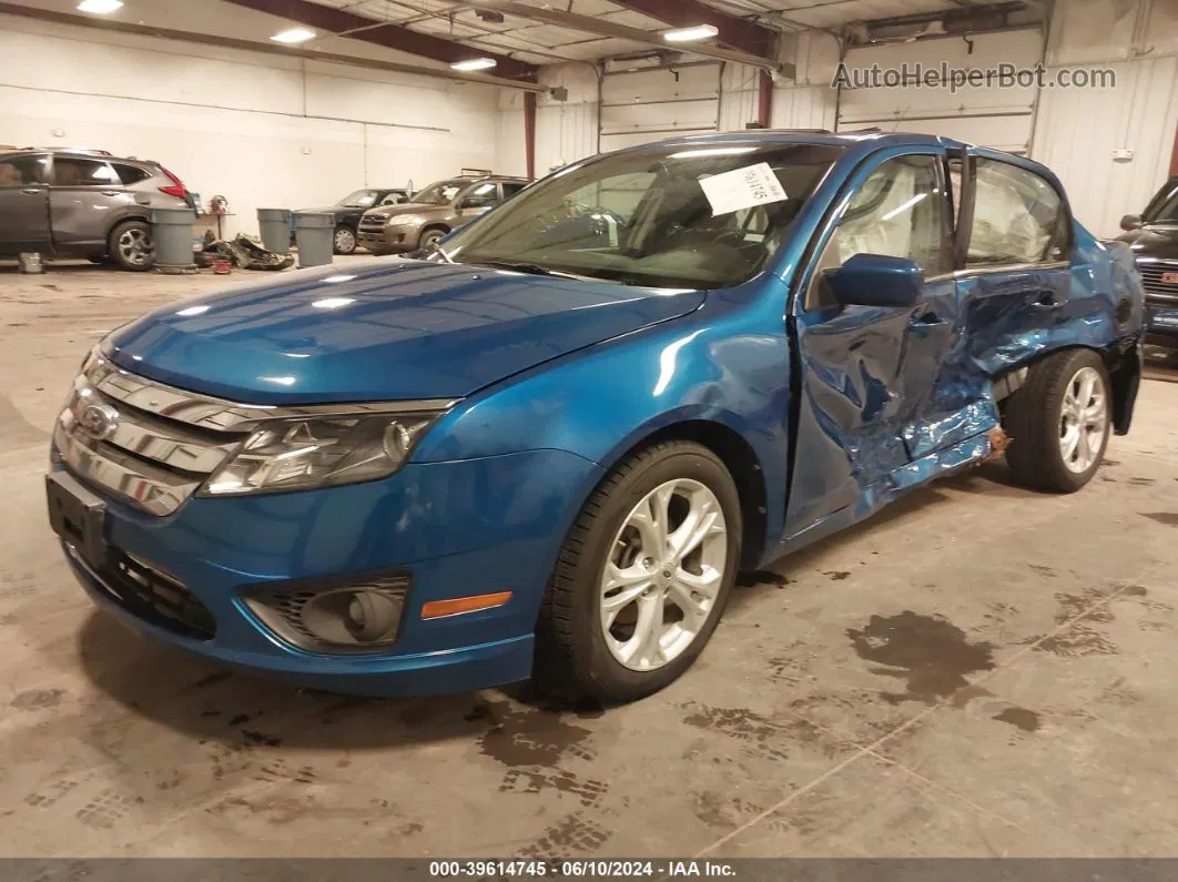 2012 Ford Fusion Se Blue vin: 3FAHP0HA1CR205462