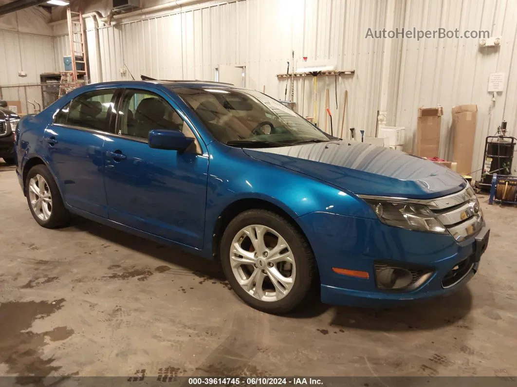 2012 Ford Fusion Se Blue vin: 3FAHP0HA1CR205462