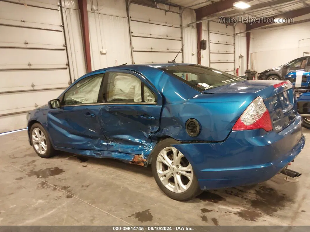 2012 Ford Fusion Se Blue vin: 3FAHP0HA1CR205462