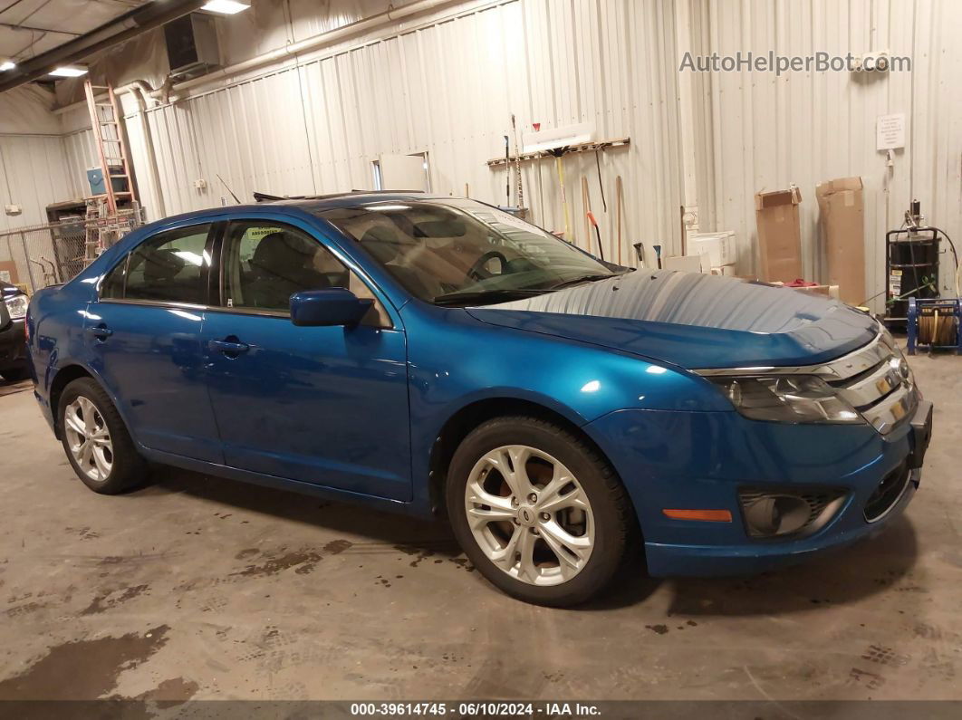 2012 Ford Fusion Se Blue vin: 3FAHP0HA1CR205462