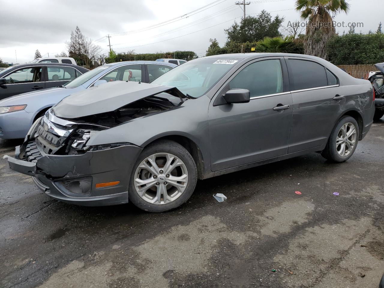 2012 Ford Fusion Se Gray vin: 3FAHP0HA1CR207115