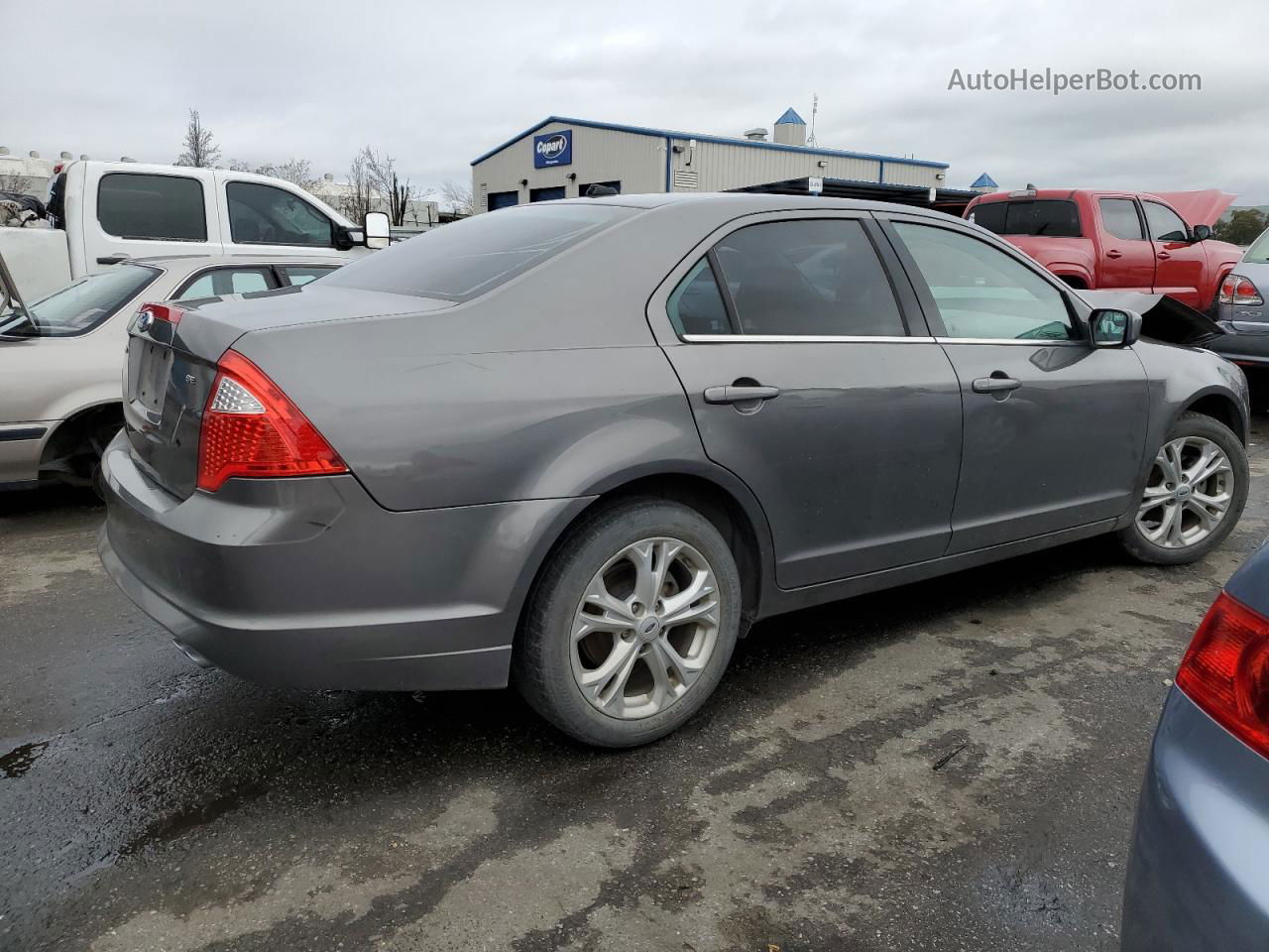 2012 Ford Fusion Se Gray vin: 3FAHP0HA1CR207115