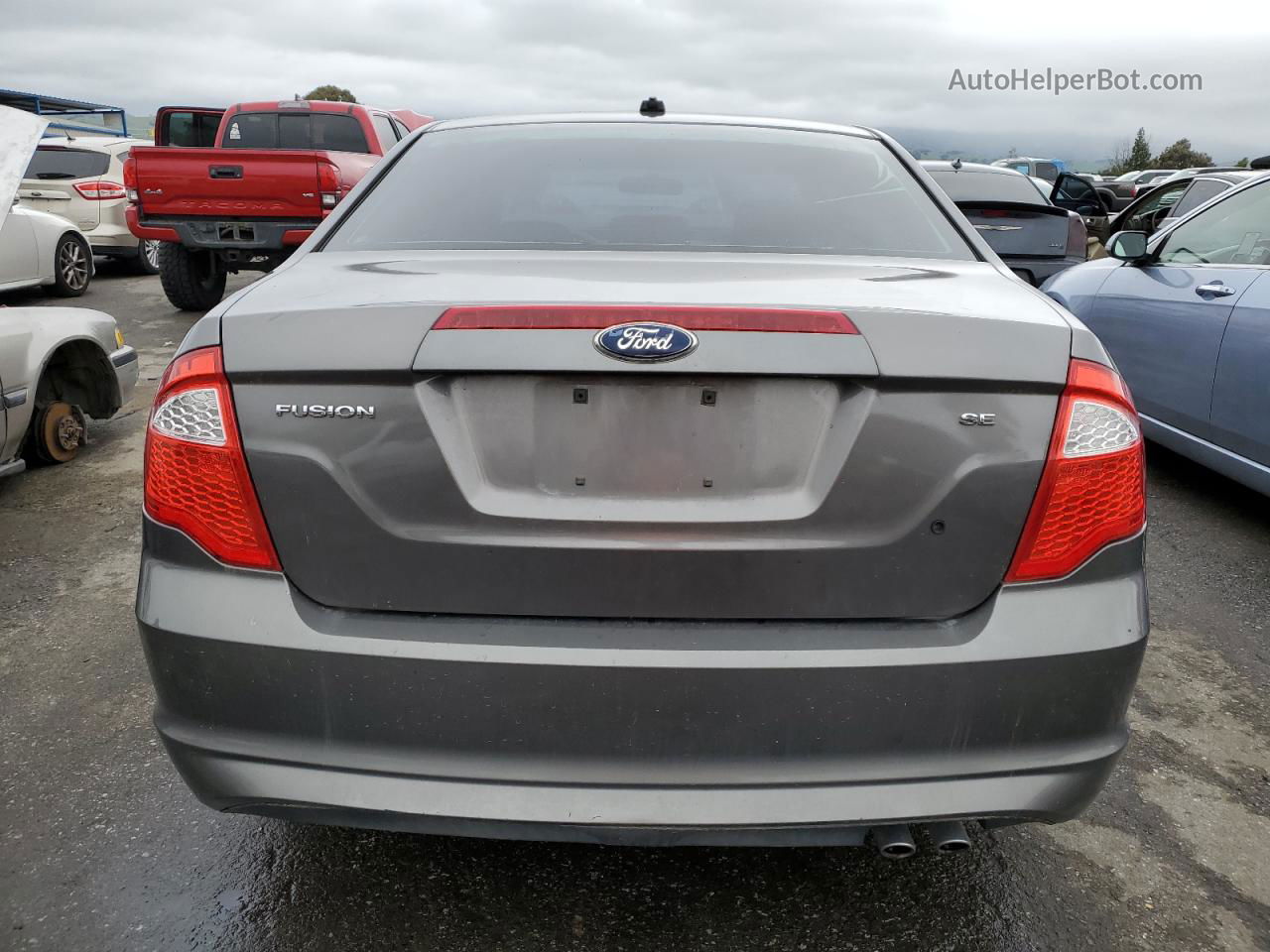 2012 Ford Fusion Se Gray vin: 3FAHP0HA1CR207115