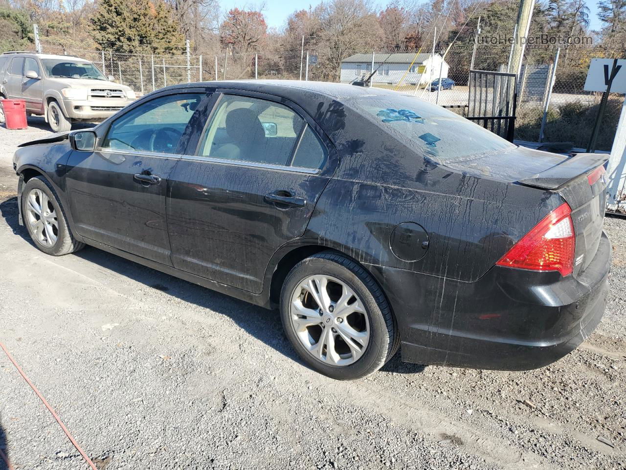 2012 Ford Fusion Se Black vin: 3FAHP0HA1CR229857