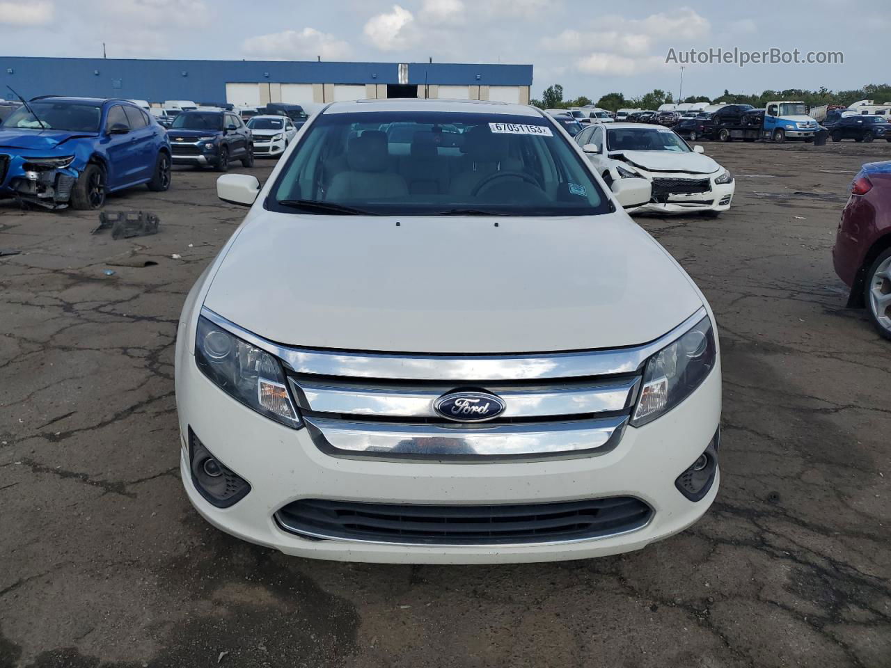 2012 Ford Fusion Se White vin: 3FAHP0HA1CR326637