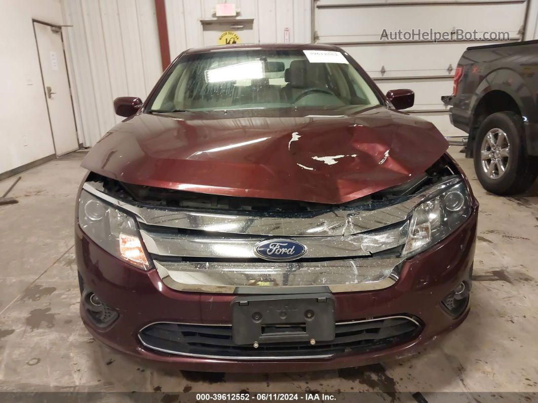 2012 Ford Fusion Se Maroon vin: 3FAHP0HA1CR339114