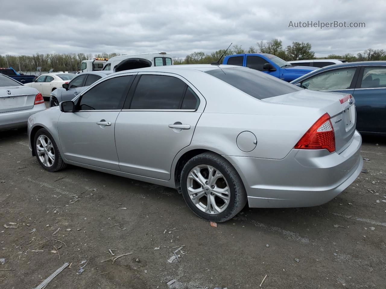 2012 Ford Fusion Se Silver vin: 3FAHP0HA1CR346127