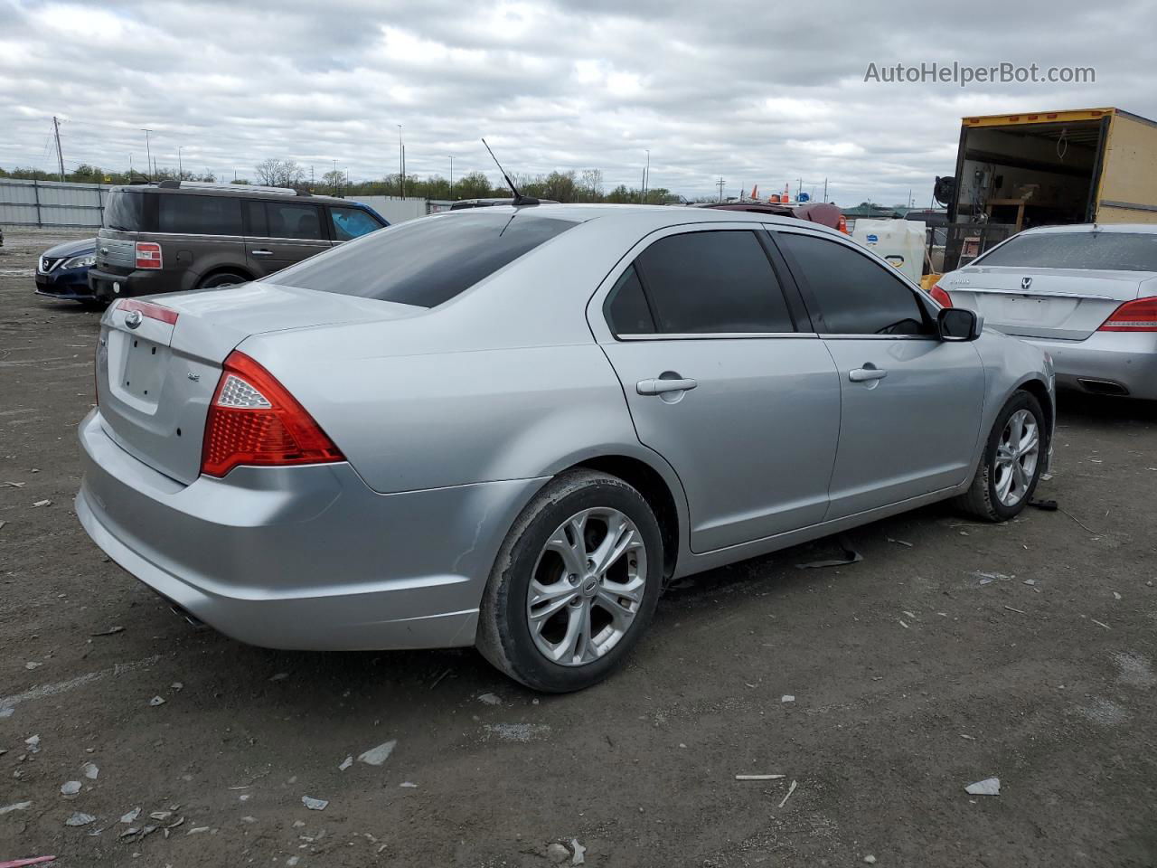 2012 Ford Fusion Se Silver vin: 3FAHP0HA1CR346127