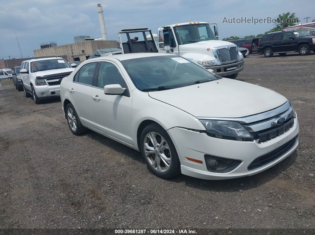 2012 Ford Fusion Se Белый vin: 3FAHP0HA1CR417701