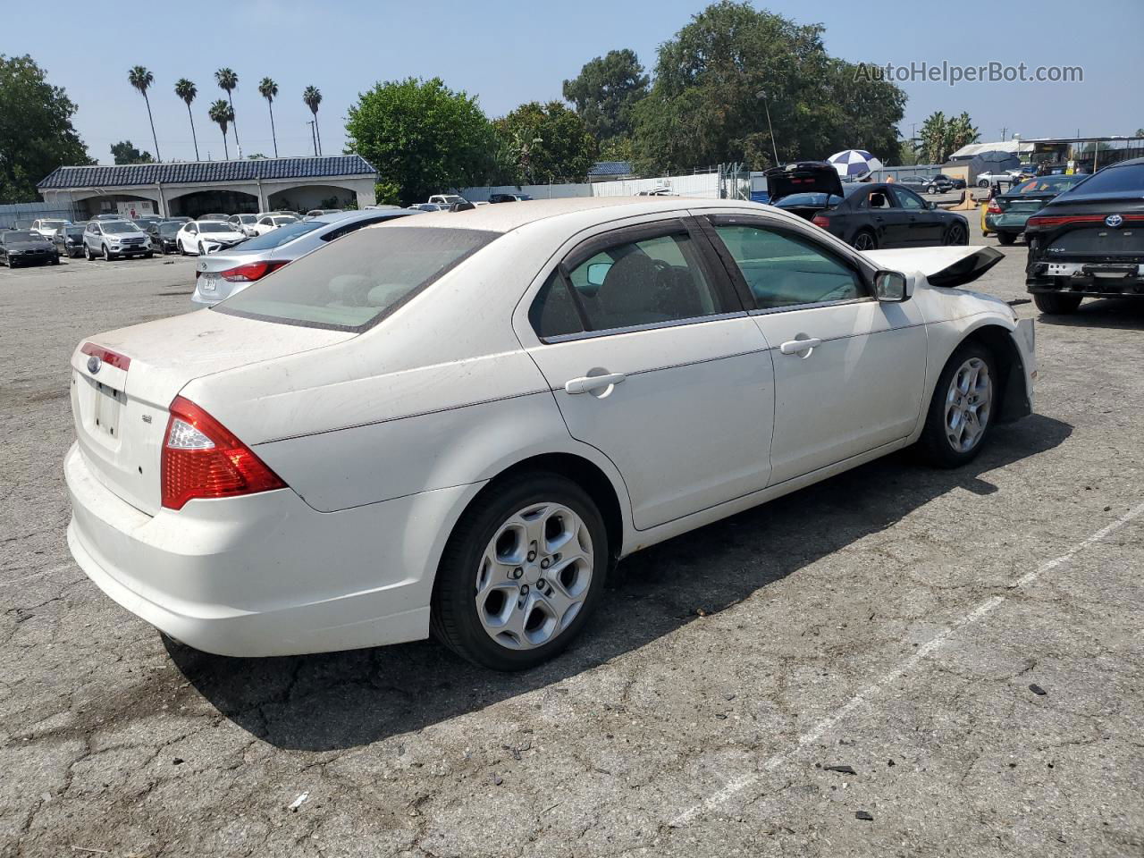 2010 Ford Fusion Se White vin: 3FAHP0HA2AR108011