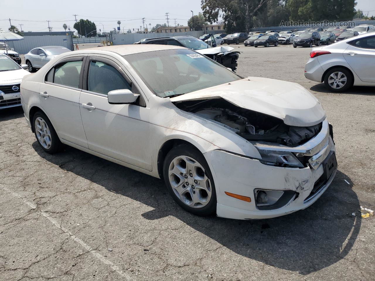 2010 Ford Fusion Se White vin: 3FAHP0HA2AR108011