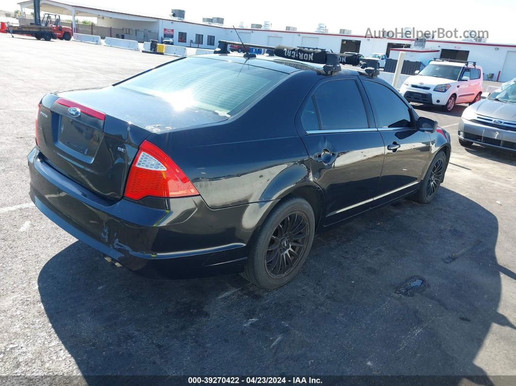 2010 Ford Fusion Se Black vin: 3FAHP0HA2AR112883