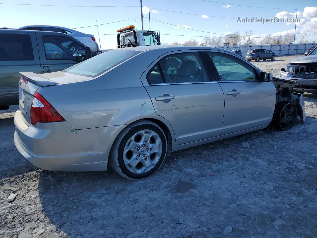 2010 Ford Fusion Se Silver vin: 3FAHP0HA2AR210084