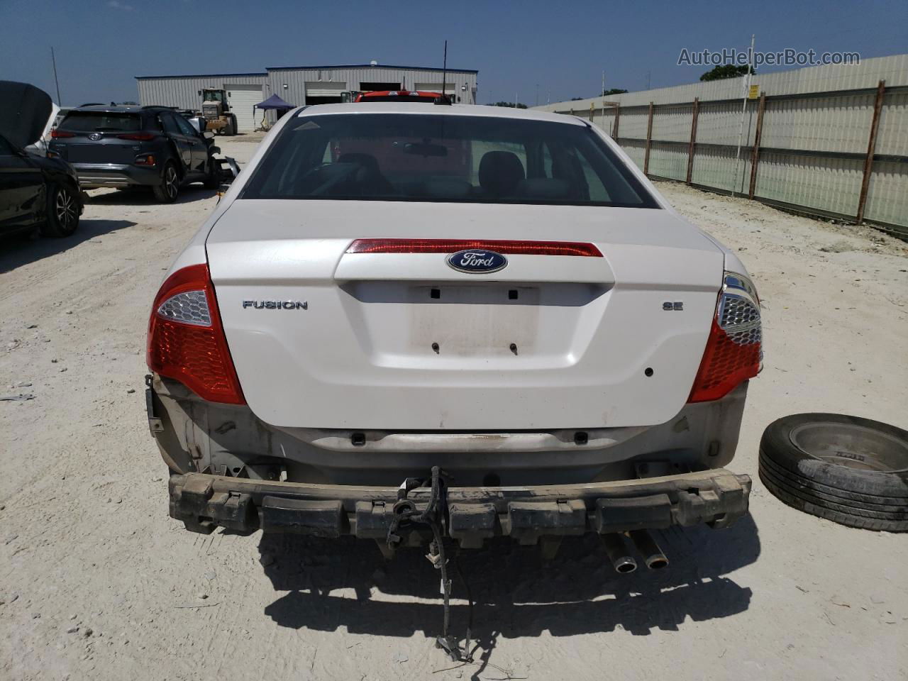 2010 Ford Fusion Se White vin: 3FAHP0HA2AR348577