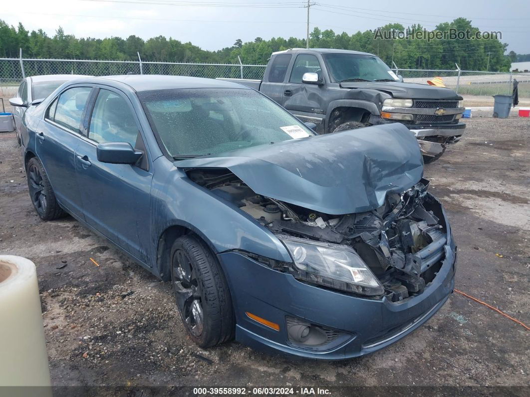 2012 Ford Fusion Se Blue vin: 3FAHP0HA2CR148477