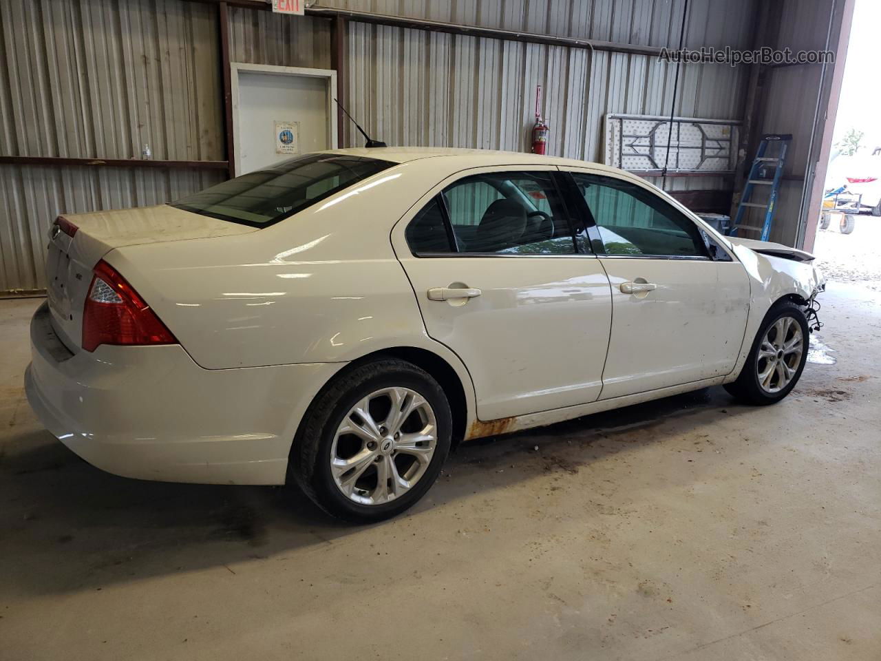 2012 Ford Fusion Se White vin: 3FAHP0HA2CR155431