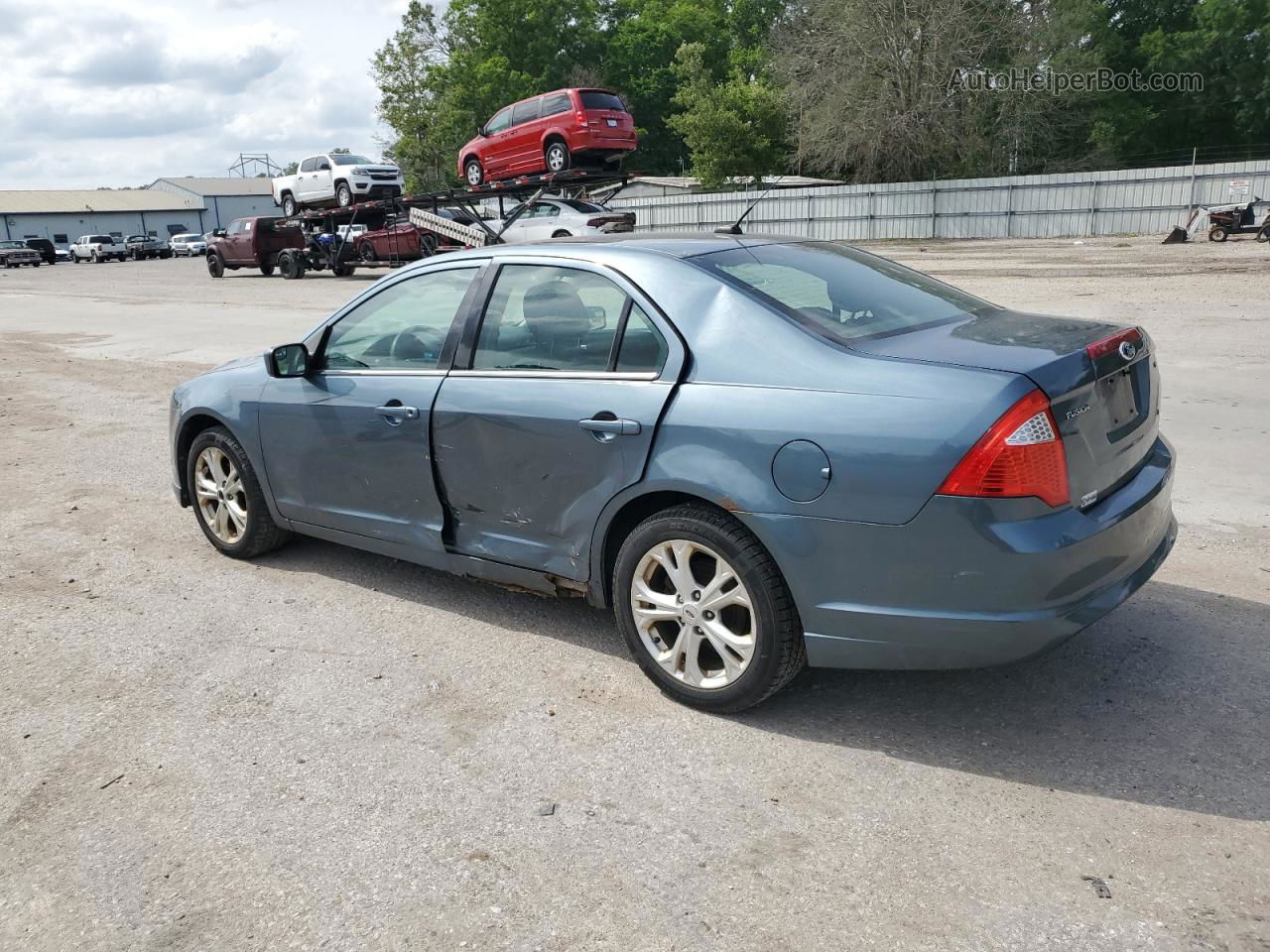 2012 Ford Fusion Se Blue vin: 3FAHP0HA2CR176635