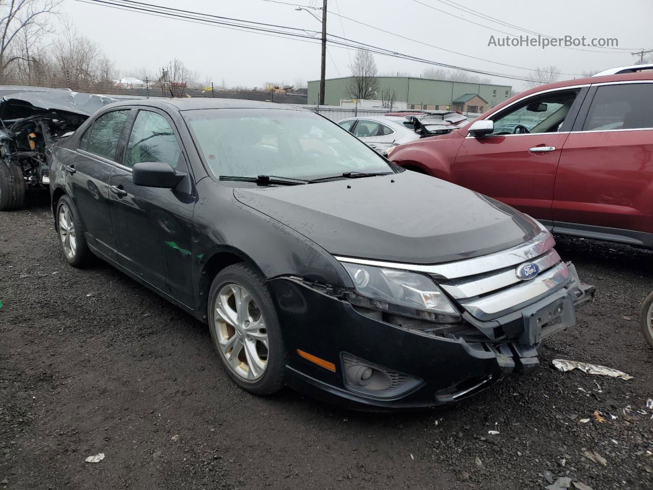 2012 Ford Fusion Se Black vin: 3FAHP0HA2CR183603