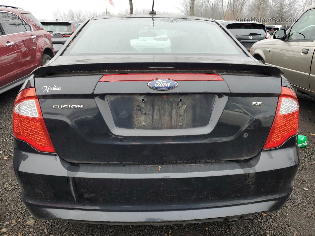 2012 Ford Fusion Se Черный vin: 3FAHP0HA2CR183603