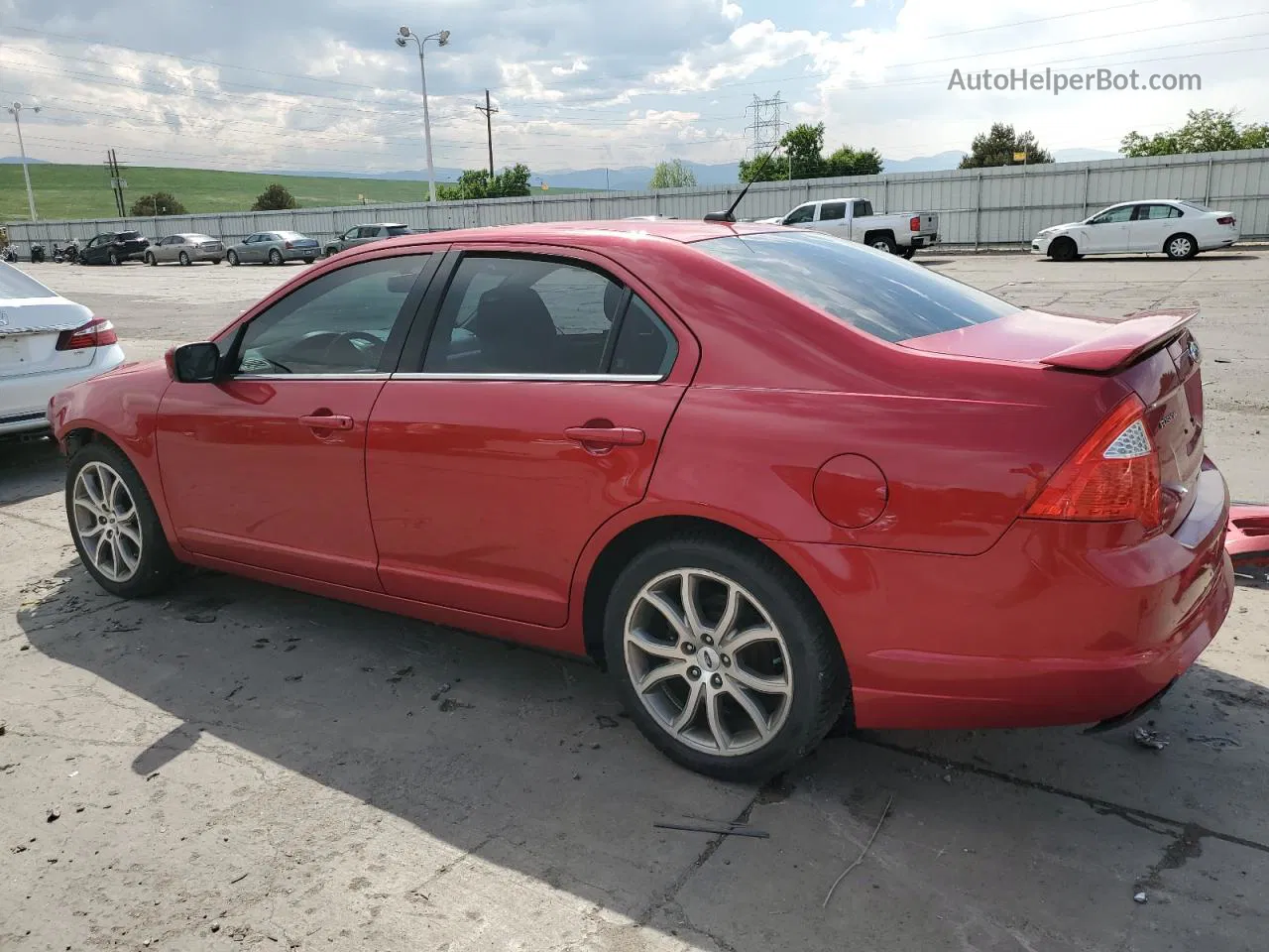 2012 Ford Fusion Se Red vin: 3FAHP0HA2CR186873