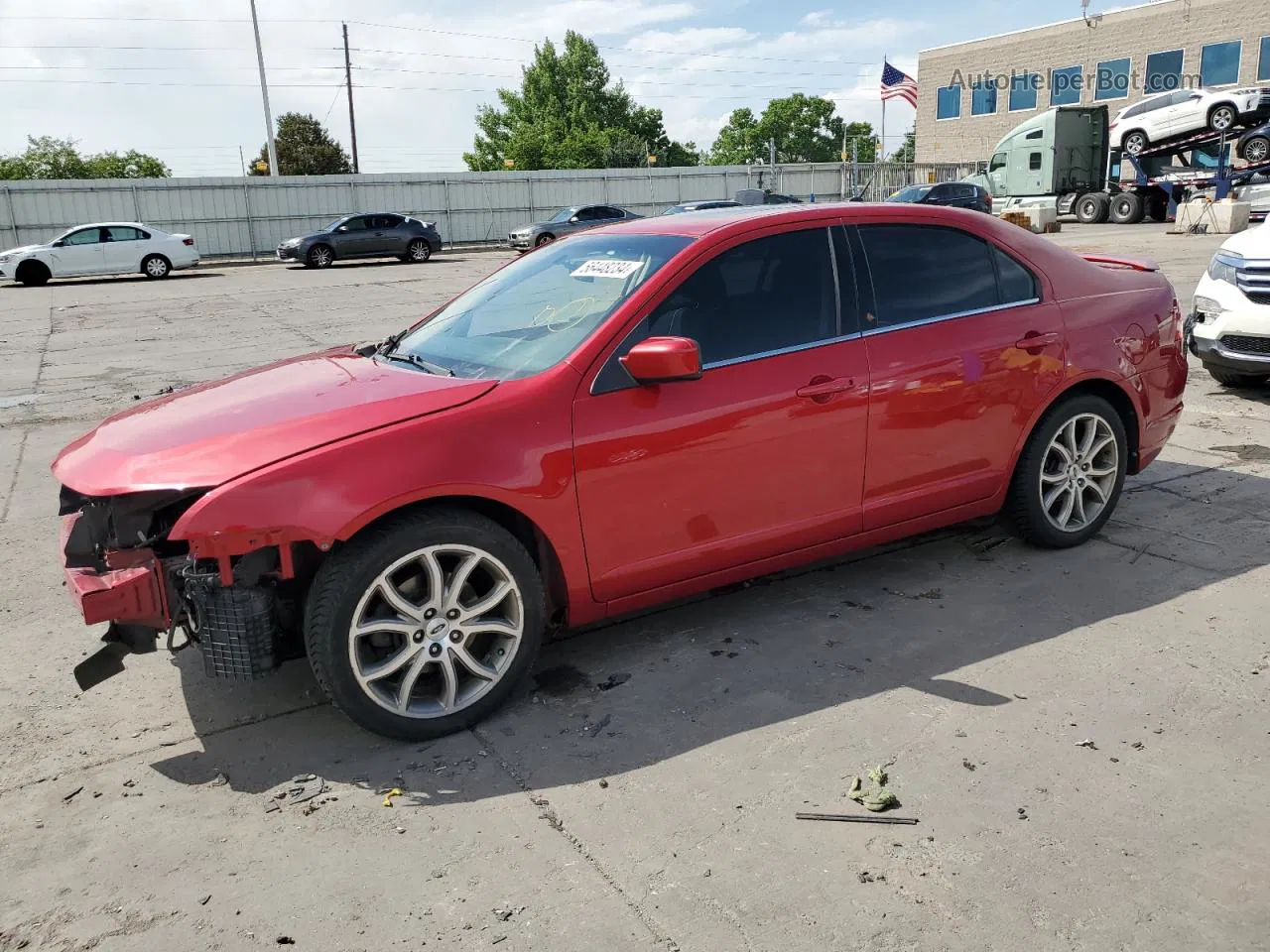 2012 Ford Fusion Se Red vin: 3FAHP0HA2CR186873