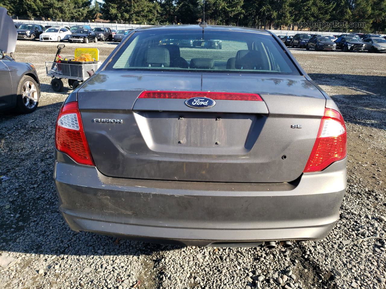 2012 Ford Fusion Se Gray vin: 3FAHP0HA2CR321835