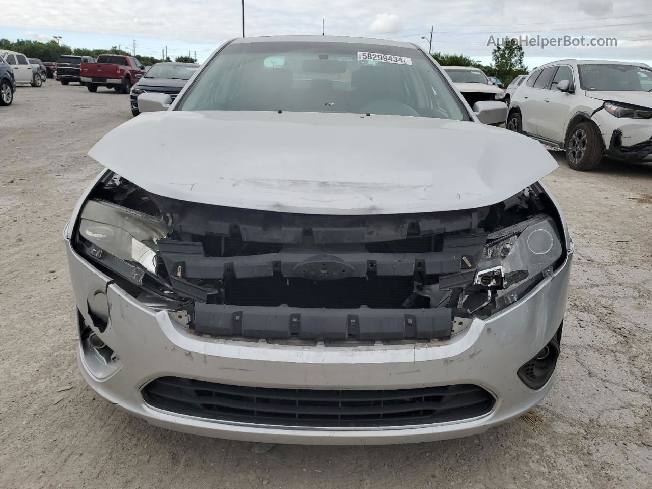 2012 Ford Fusion Se Silver vin: 3FAHP0HA2CR376902