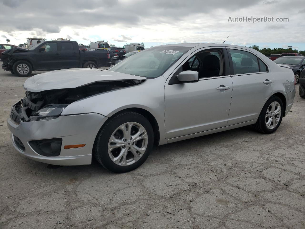 2012 Ford Fusion Se Silver vin: 3FAHP0HA2CR376902