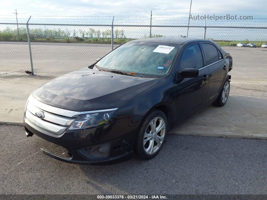 2012 Ford Fusion Se Black vin: 3FAHP0HA2CR376995