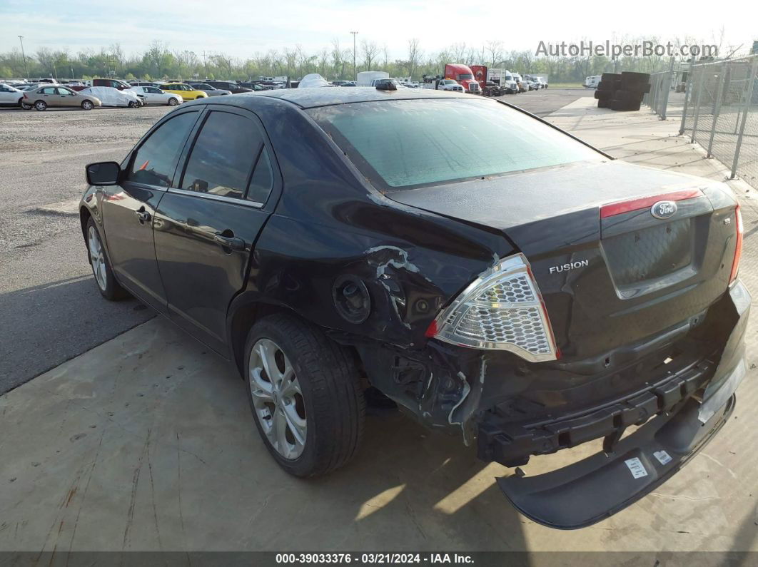 2012 Ford Fusion Se Black vin: 3FAHP0HA2CR376995