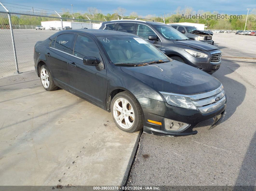 2012 Ford Fusion Se Black vin: 3FAHP0HA2CR376995