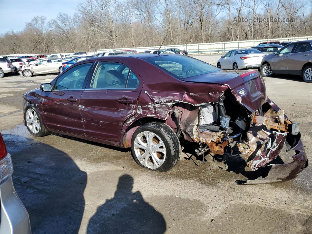 2012 Ford Fusion Se Maroon vin: 3FAHP0HA2CR379170