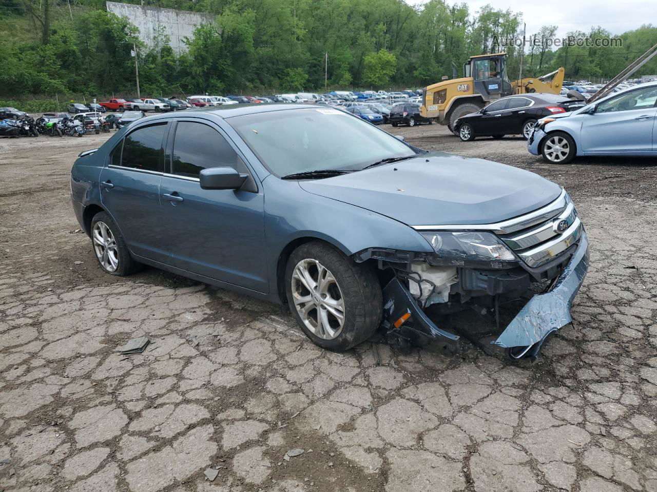 2012 Ford Fusion Se Blue vin: 3FAHP0HA2CR431820