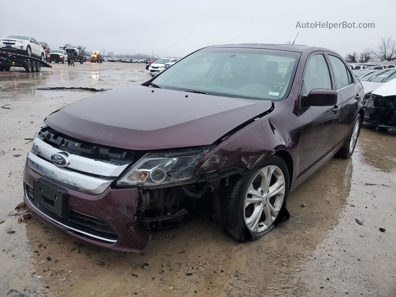 2012 Ford Fusion Se Purple vin: 3FAHP0HA2CR437388