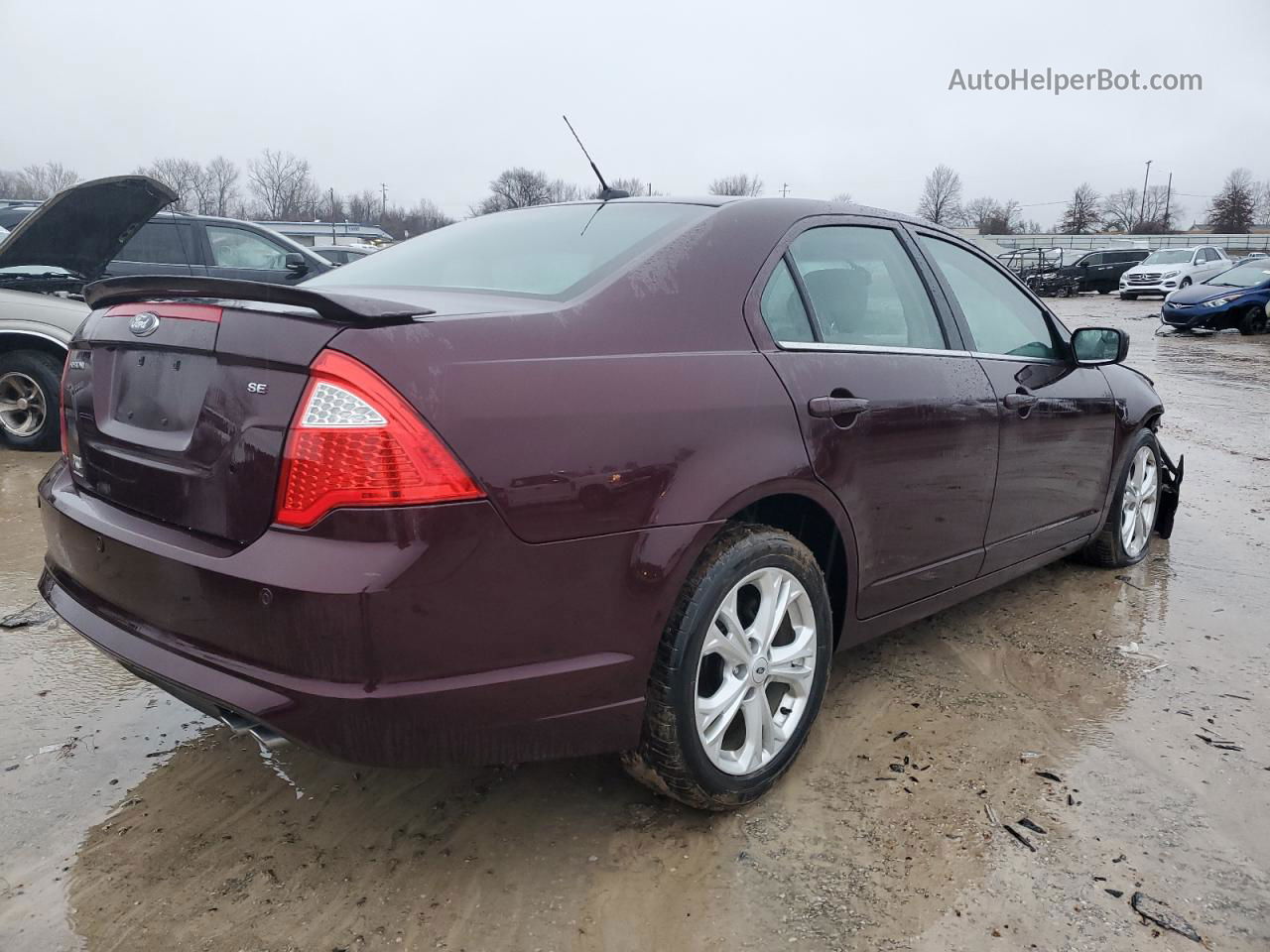 2012 Ford Fusion Se Purple vin: 3FAHP0HA2CR437388