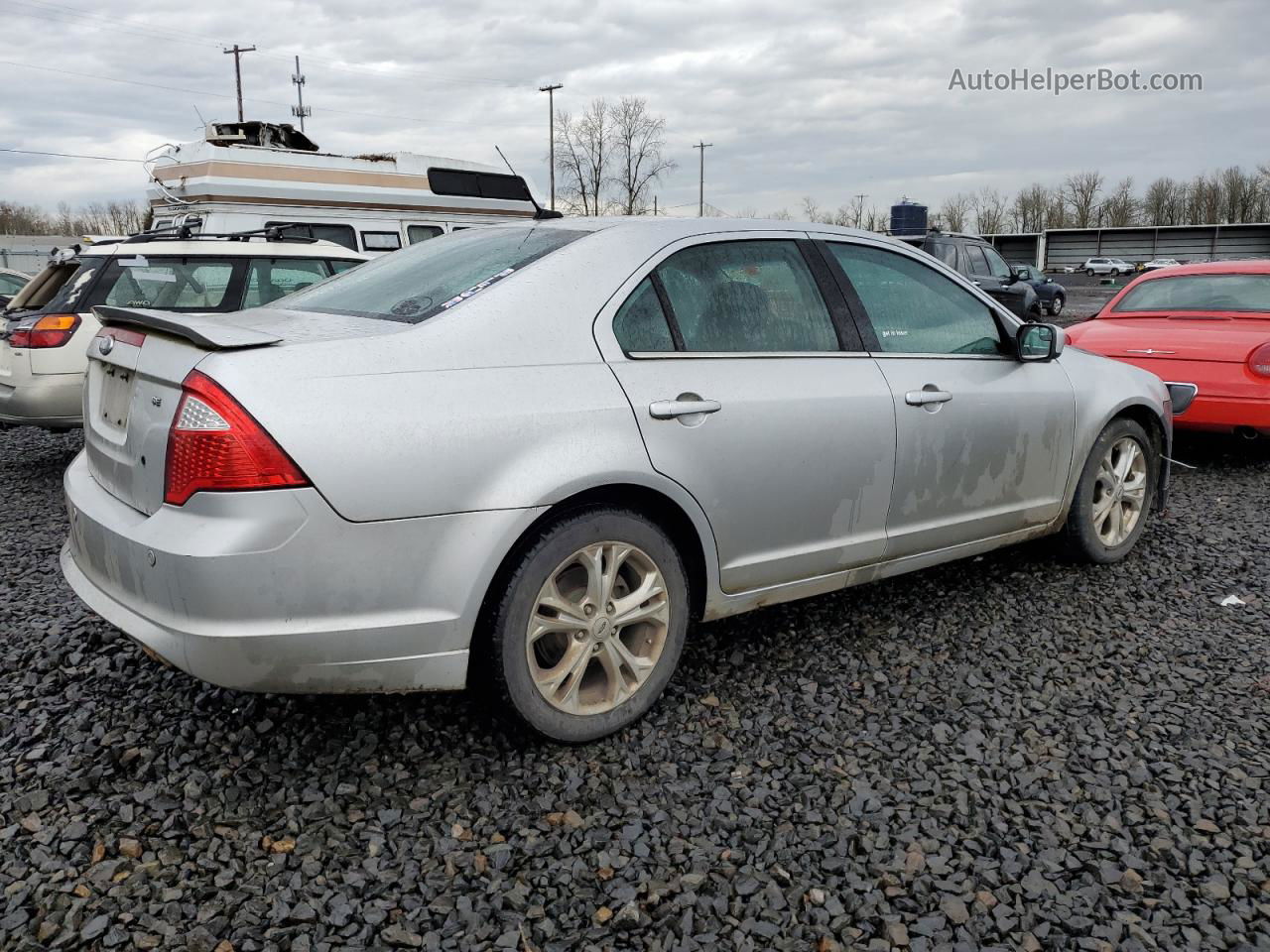 2012 Ford Fusion Se Silver vin: 3FAHP0HA2CR440128