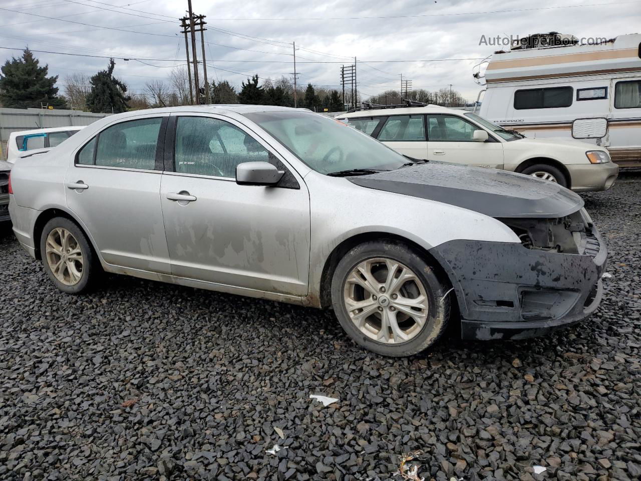 2012 Ford Fusion Se Silver vin: 3FAHP0HA2CR440128